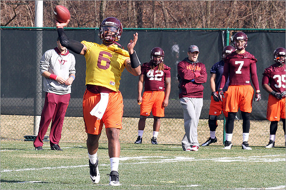 2014.03.27. VT Football Practice.