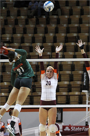 2013.11.08. Miami FL at VT. Volleyball.
