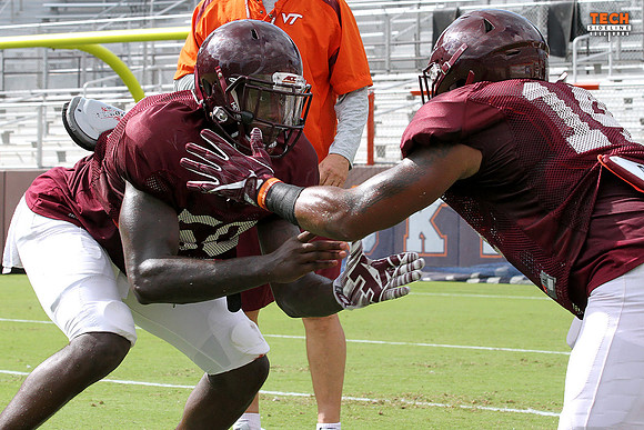 2016.08.23. VT Football Practice.