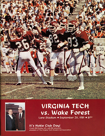 1981.09.26. WFU at VT.