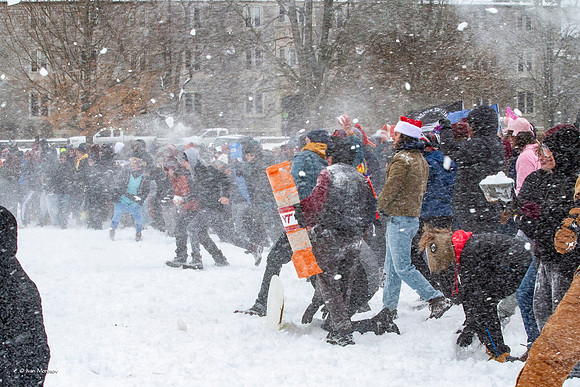 2022.01.17. Annual Snowball Battle at Virginia Tech.