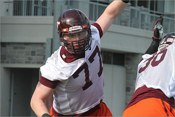2014.03.27. VT Football Practice.