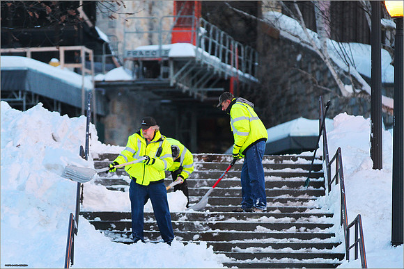 Snow on Campus. Virginia Tech.