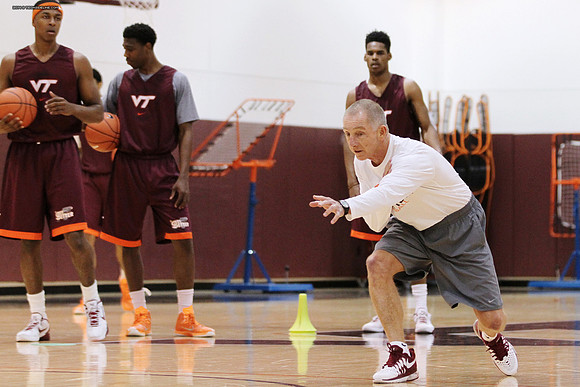 2014.11.05. VT Men Basketball Team Practice.