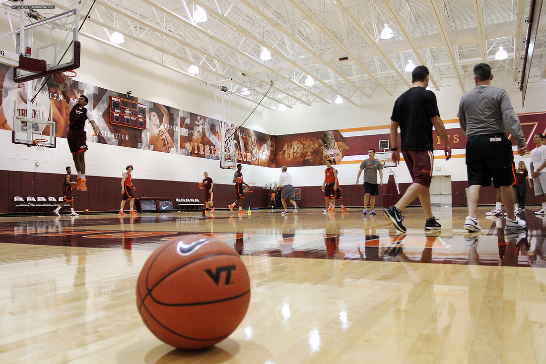 2014.11.05. VT Men Basketball Team Practice.