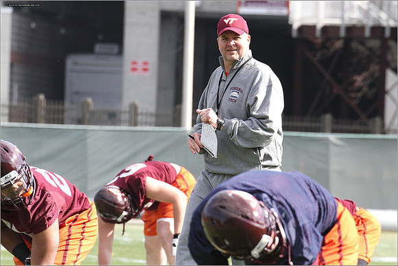 2014.03.27. VT Football Practice.