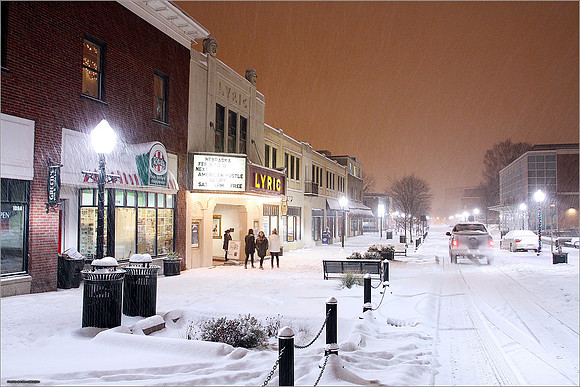 Snow on Campus. Virginia Tech.