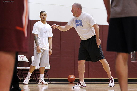 2014.11.05. VT Men Basketball Team Practice.