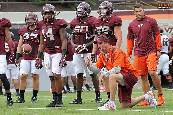 2016.08.23. VT Football Practice.