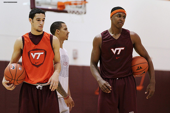 2014.11.05. VT Men Basketball Team Practice.