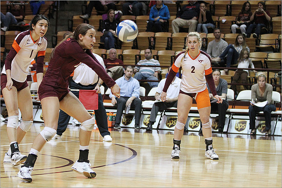 2013.11.08. Miami FL at VT. Volleyball.