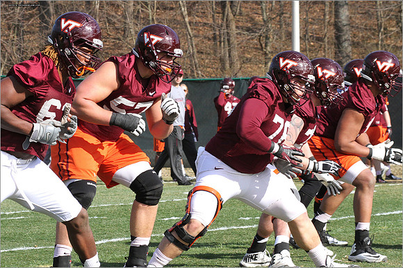 2014.03.27. VT Football Practice.