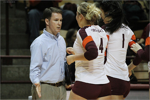 2013.11.08. Miami FL at VT. Volleyball.