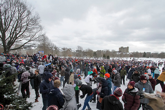 2022.01.17. Annual Snowball Battle at Virginia Tech.