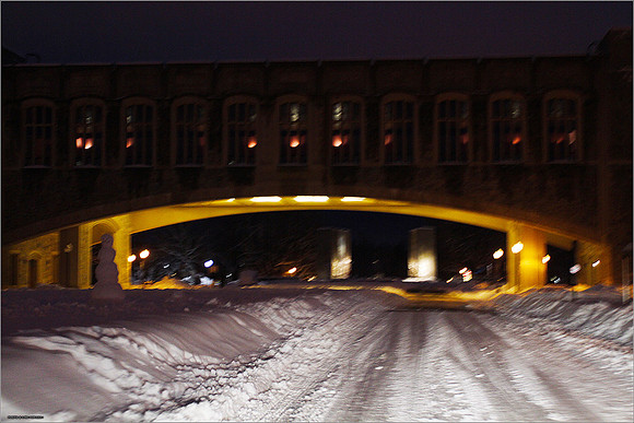 Snow on Campus. Virginia Tech.