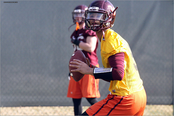 2014.03.27. VT Football Practice.