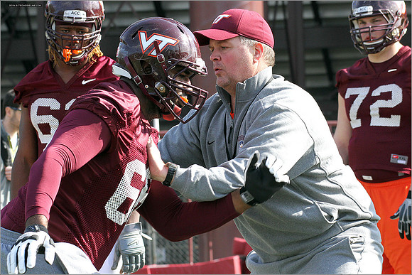 2014.03.27. VT Football Practice.