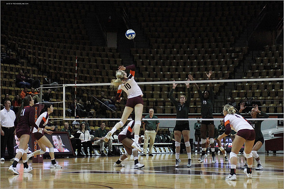 2013.11.08. Miami FL at VT. Volleyball.