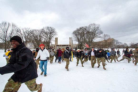 2022.01.17. Annual Snowball Battle at Virginia Tech.
