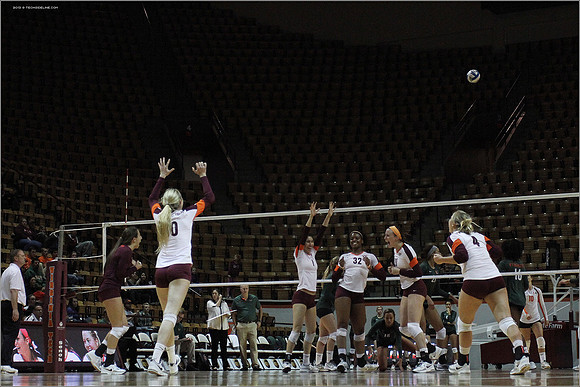 2013.11.08. Miami FL at VT. Volleyball.