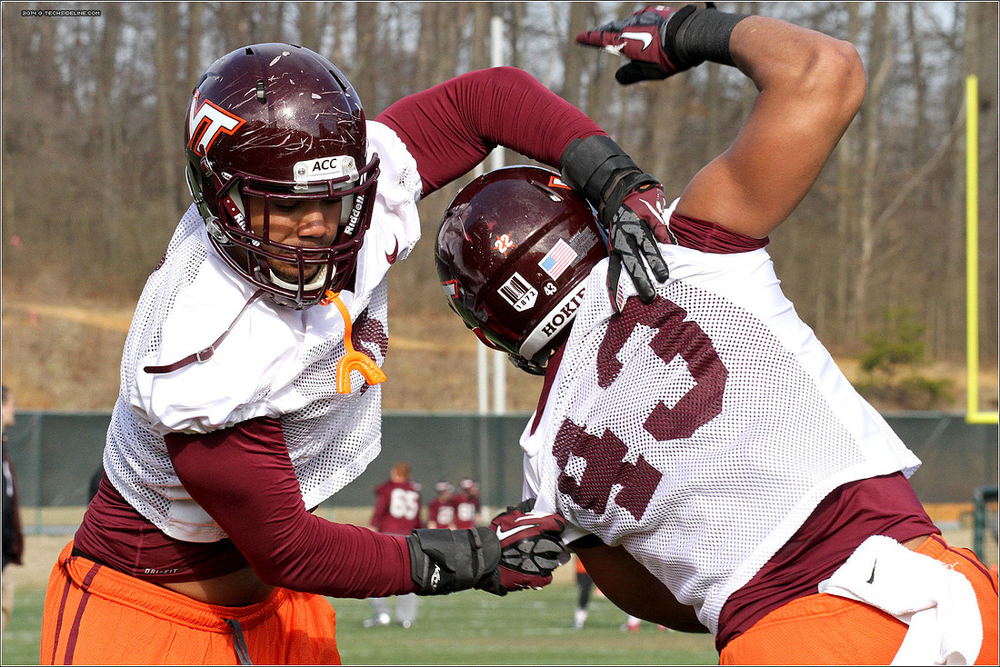 2014.03.27. VT Football Practice.