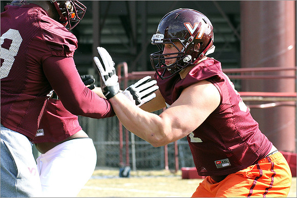 2014.03.27. VT Football Practice.