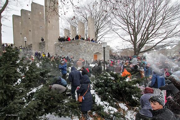 2022.01.17. Annual Snowball Battle at Virginia Tech.
