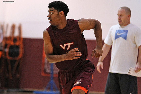 2014.11.05. VT Men Basketball Team Practice.