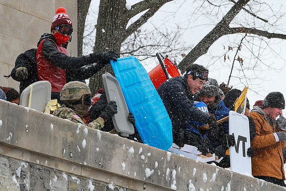 2022.01.17. Annual Snowball Battle at Virginia Tech.