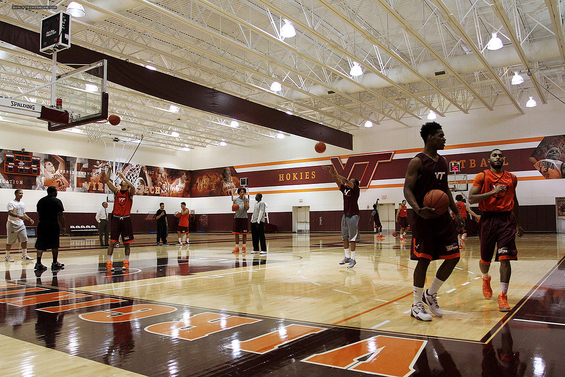 2014.11.05. VT Men Basketball Team Practice.