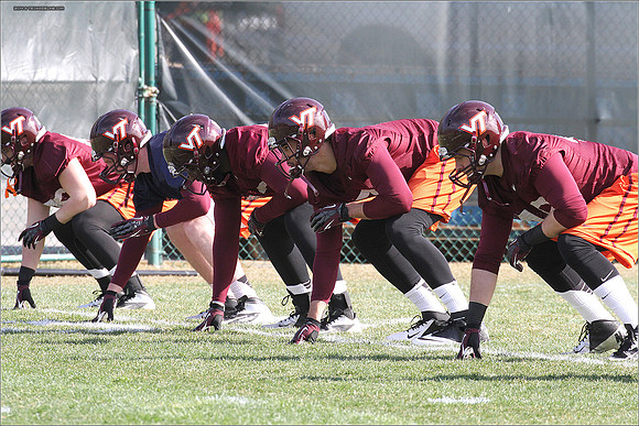 2014.03.27. VT Football Practice.