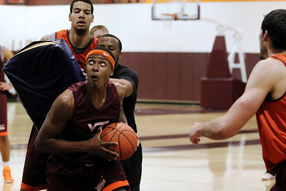 2014.11.05. VT Men Basketball Team Practice.