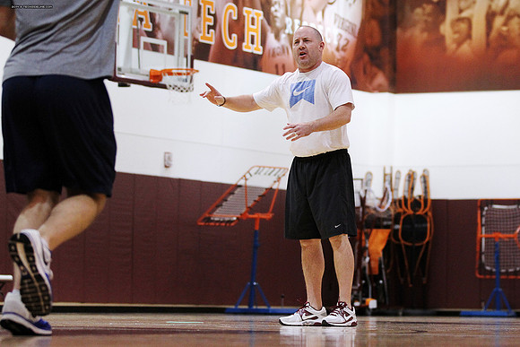 2014.11.05. VT Men Basketball Team Practice.