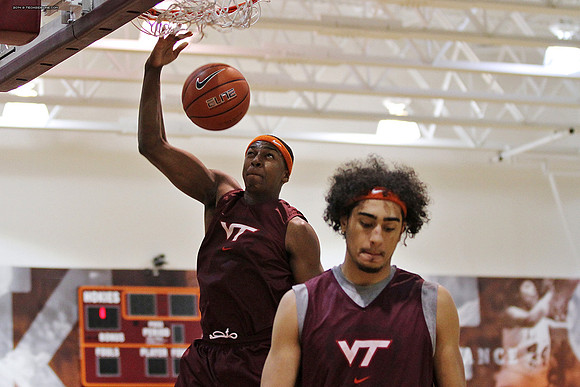 2014.11.05. VT Men Basketball Team Practice.