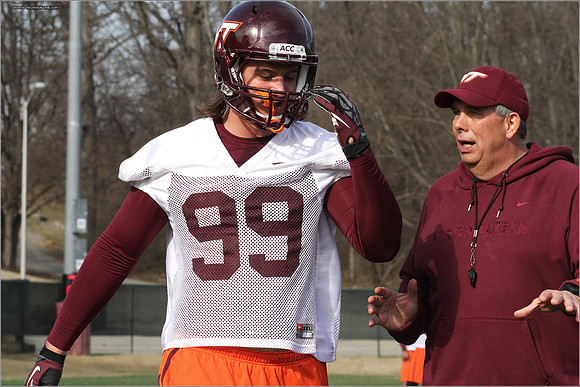 2014.03.27. VT Football Practice.