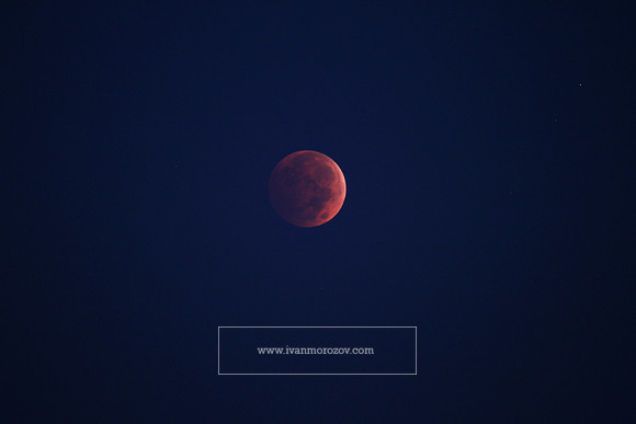 2014.10.08. Blood Moon at Selenelion.