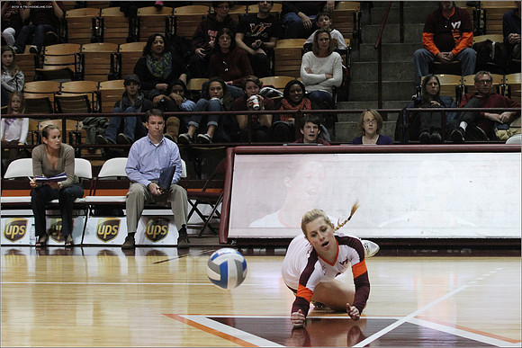 2013.11.08. Miami FL at VT. Volleyball.