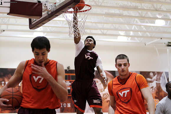 2014.11.05. VT Men Basketball Team Practice.