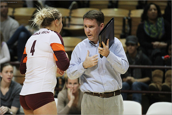 2013.11.08. Miami FL at VT. Volleyball.