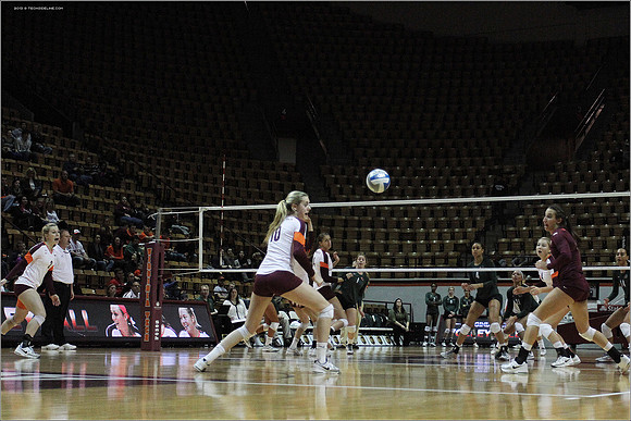 2013.11.08. Miami FL at VT. Volleyball.