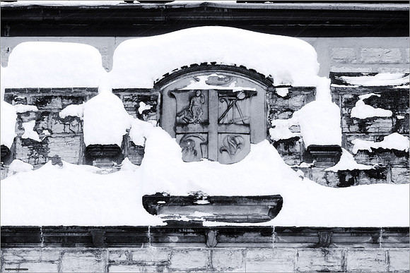 Snow on Campus. Virginia Tech.
