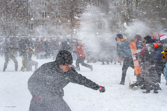 2022.01.17. Annual Snowball Battle at Virginia Tech.