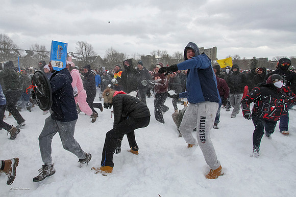2022.01.17. Annual Snowball Battle at Virginia Tech.
