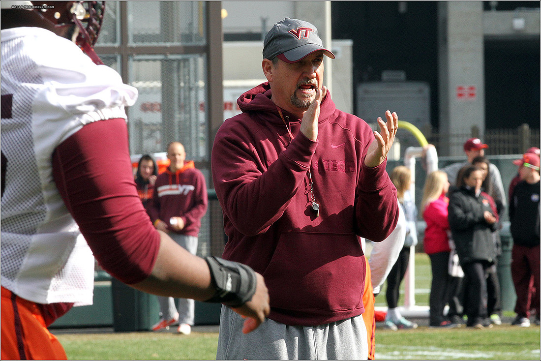 2014.03.27. VT Football Practice.
