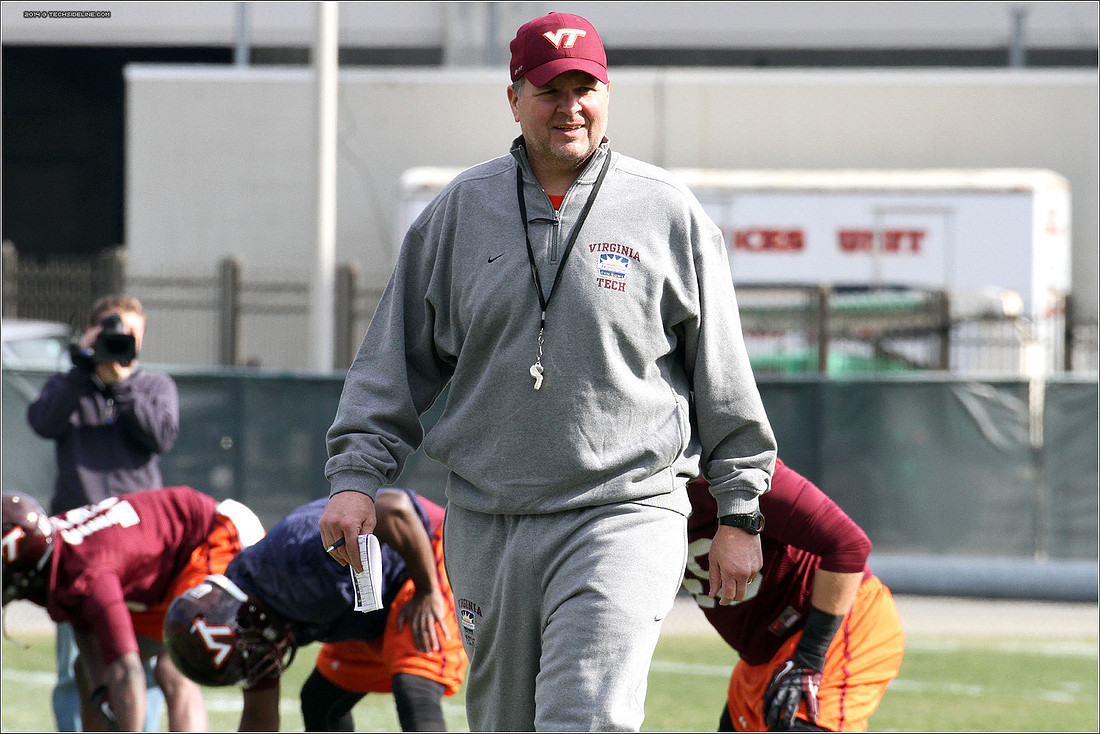 2014.03.27. VT Football Practice.