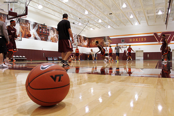 2014.11.05. VT Men Basketball Team Practice.