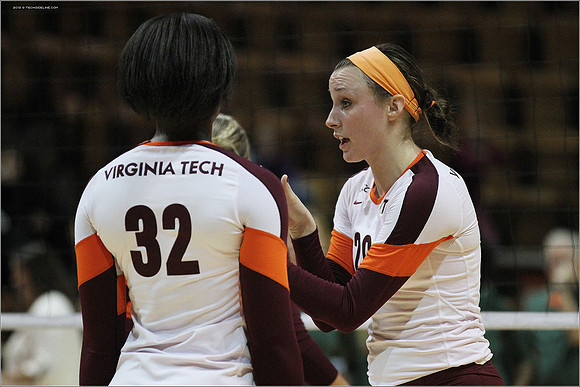 2013.11.08. Miami FL at VT. Volleyball.